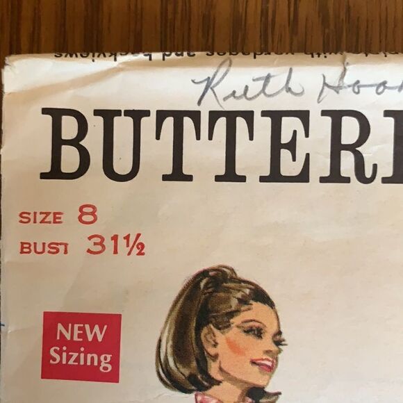 Vtg Butterick 60s/70s shift dress pattern - Picture 3 of 6